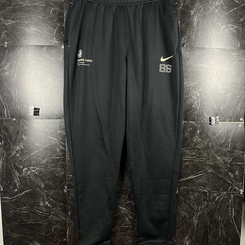 Nike Men's Black Therma-Fit Florida State Track Pants Large